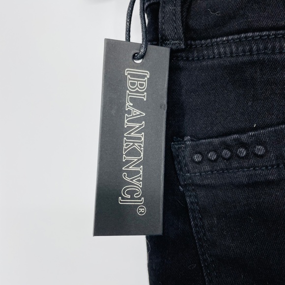 BlankNYC Black Skinny Jeans w/White Stripes B105 - Picture 9 of 13